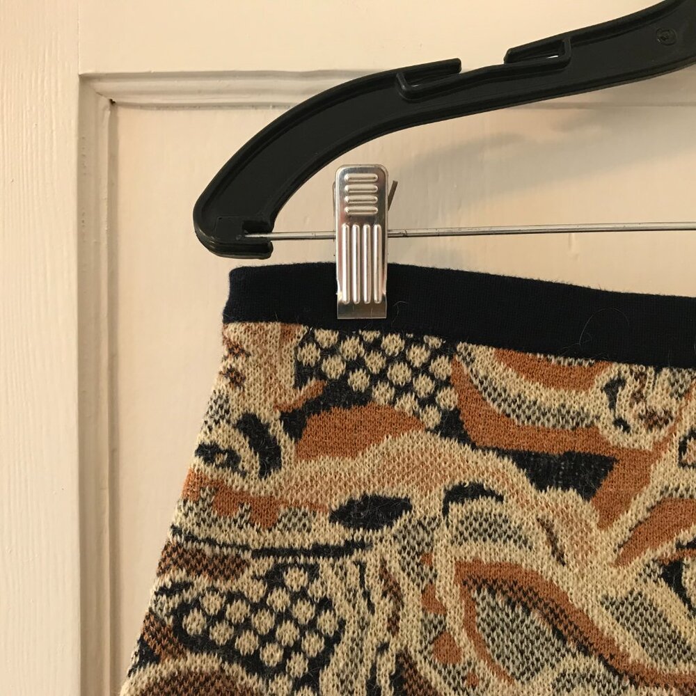 Anthropologie | Sparrow Abstract Forest Knit Sweater Skirt M - Picture 6 of 11
